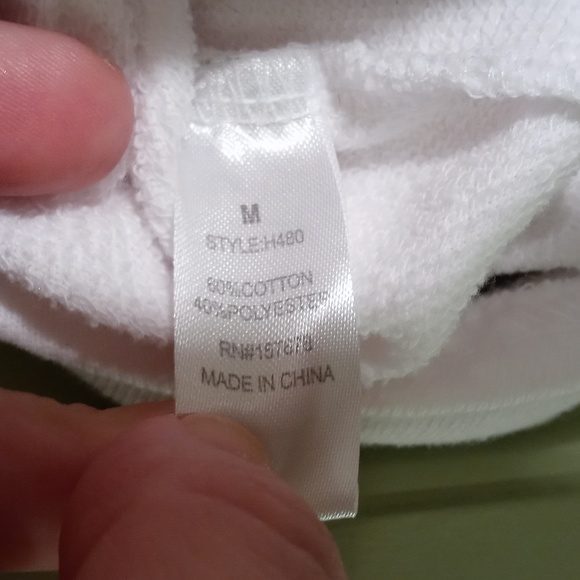 Women's Reflex jogger short black stitch stars 2 pocket white cotton M - Picture 12 of 13